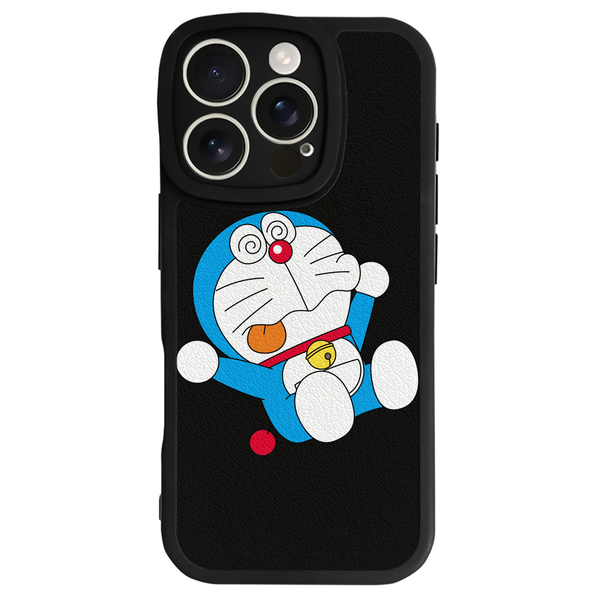 （画像用） ドラえもん Doraemon 【iPhone 16シリーズ対応】シリコンスマホケース（レザー調） 材質：シリコン